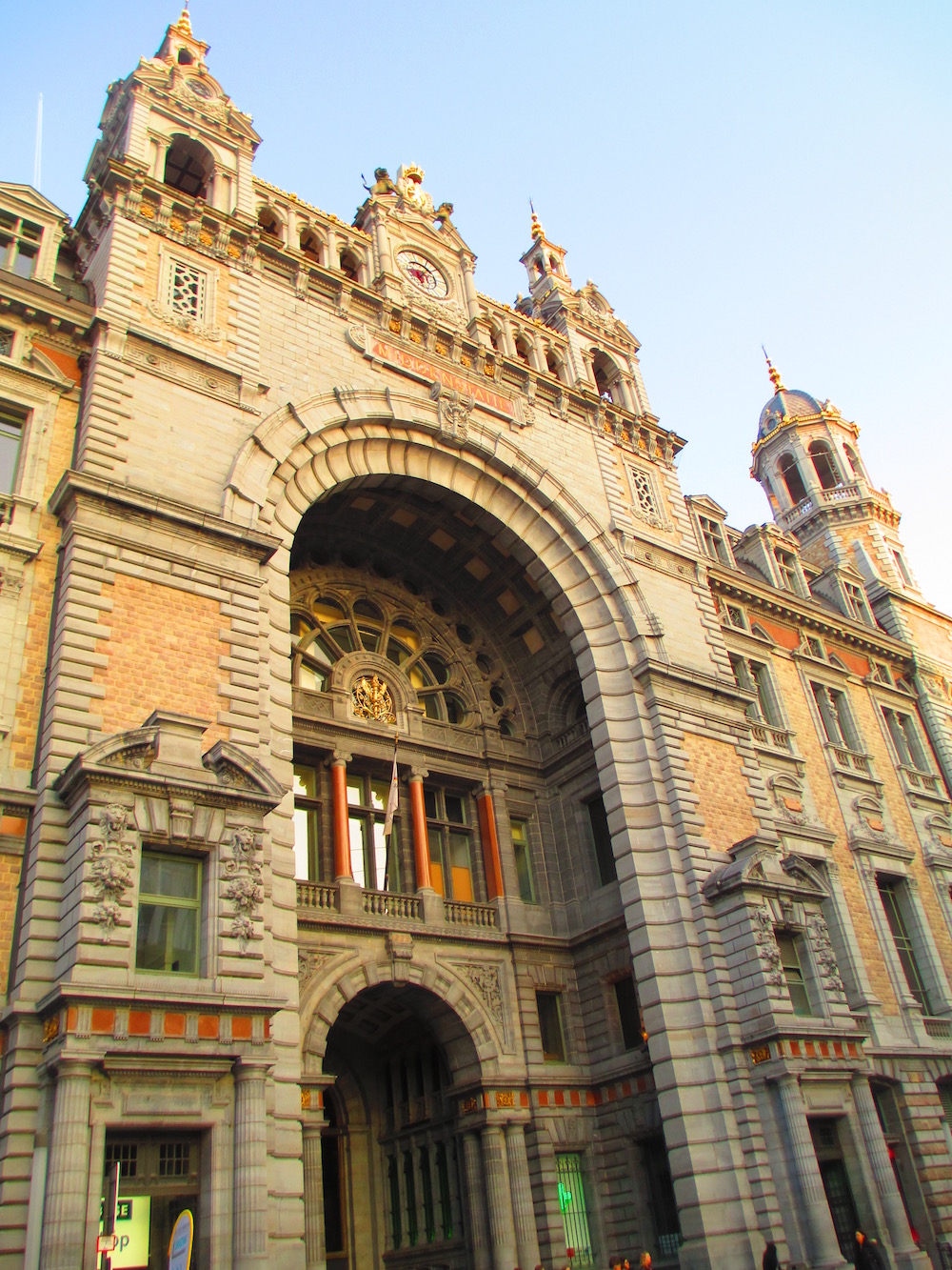 Exterior Antwerp Belgium train station