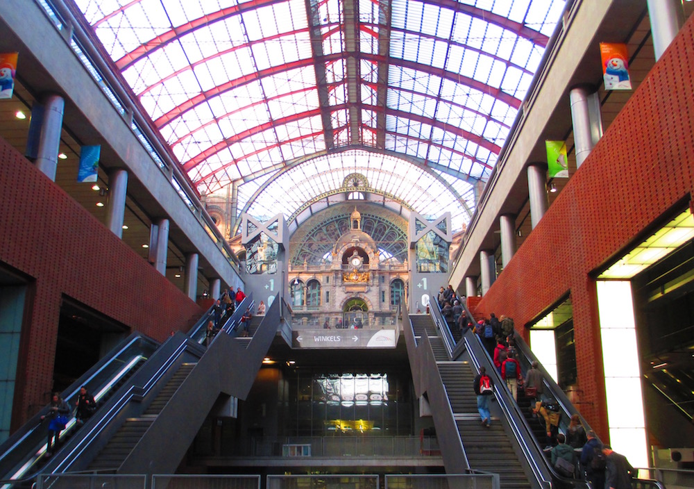 Antwerp train station interior
