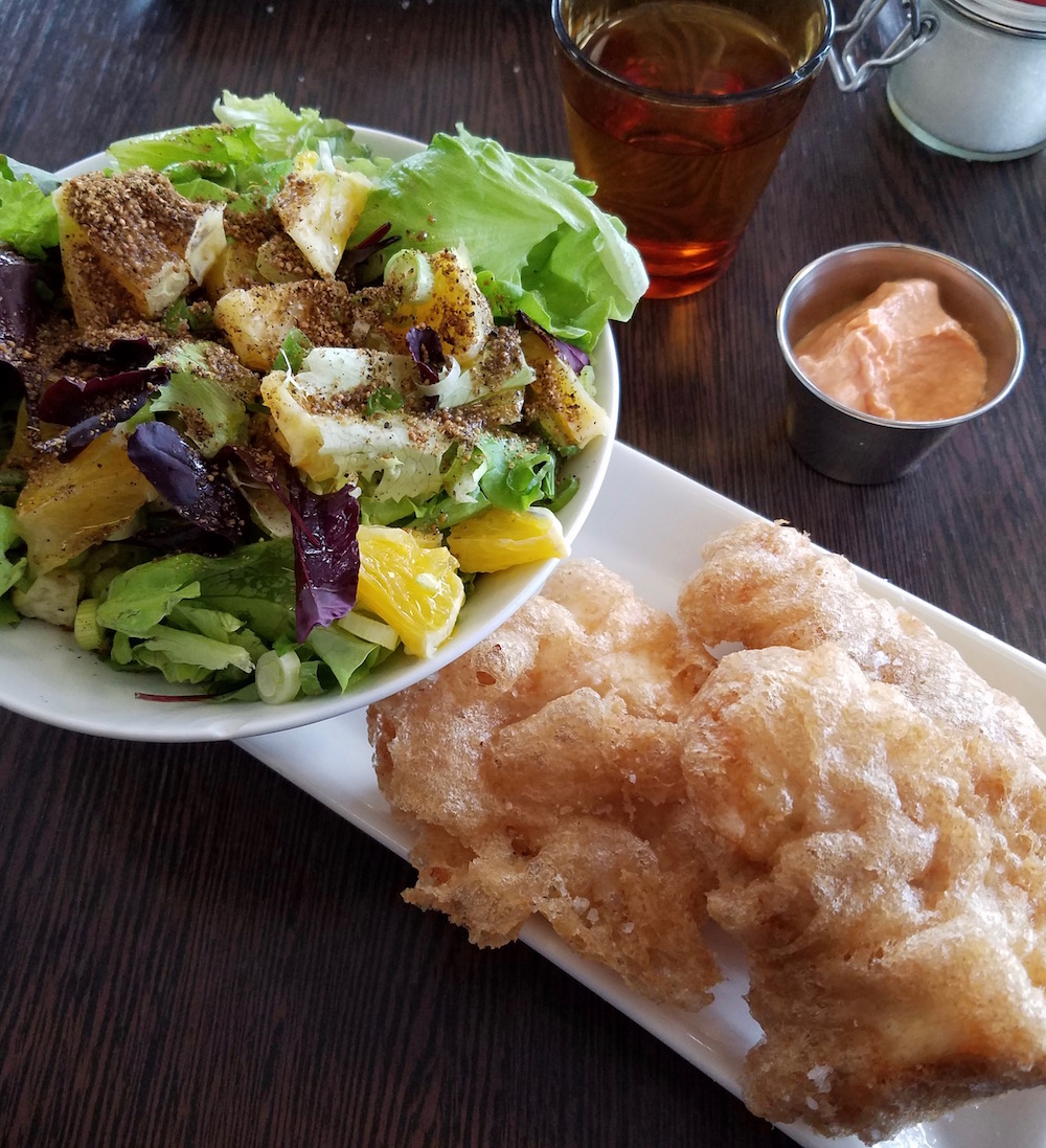 Fish & Chips, Salad and Skyr at Icelandic Fish & Chips