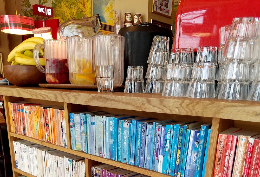 The water station at The Laundromat Cafe in Reykjavik Iceland